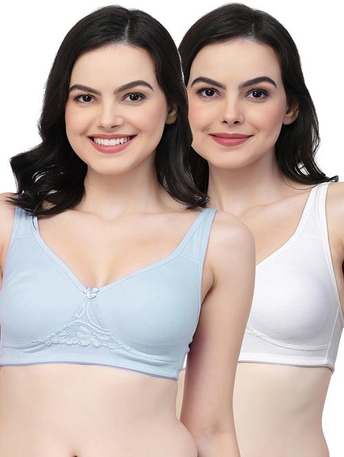 pack of 2 women solid t-shirt bra - 21018398 - Very Small Image - 1