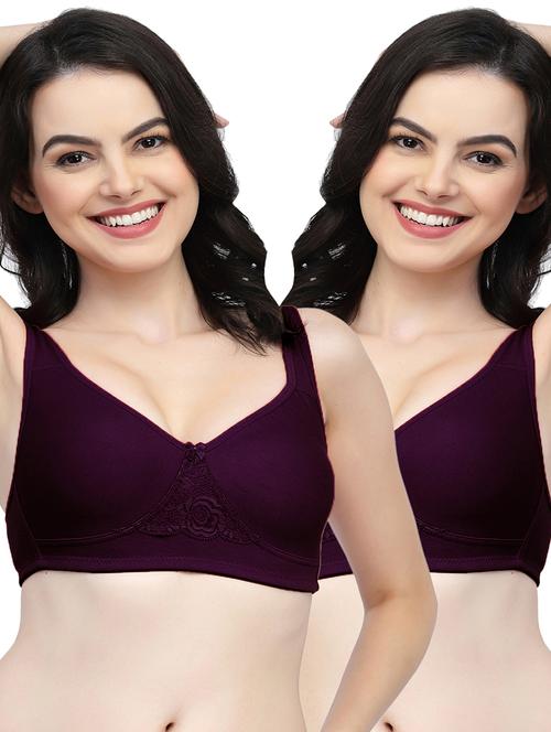 purple hosiery t-shirt bra - 21018417 - Very Small Image - 1