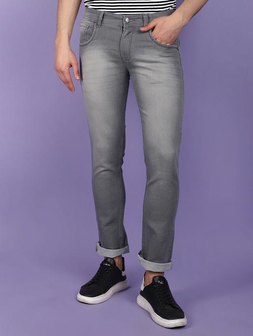 men mid rise plain jeans - 21022490 - Very Small Image - 1