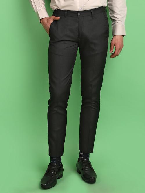 men solid slim fit formal trouser - 21022540 - Very Small Image - 1