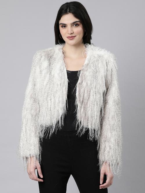 grey acrylic shrug - 21023345 - Very Small Image - 1