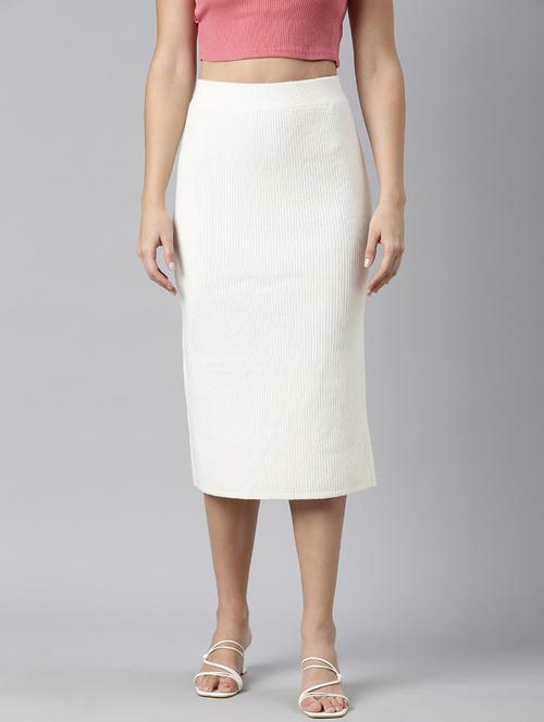 women mid-rise self-designed straight skirt - 21023417 - Very Small Image - 1