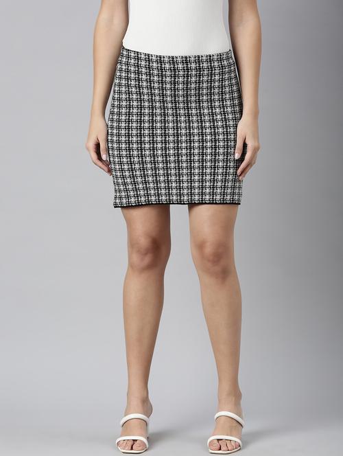 women mid-rise houndstooth pencil skirt - 21023425 - Very Small Image - 1