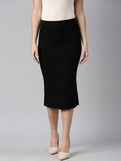 women mid-rise self-designed straight skirt - 21023449 - Very Small Image - 1