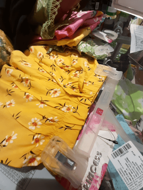 yellow rayon shorts and threefourth - 21024382 - Very Small Image - 1