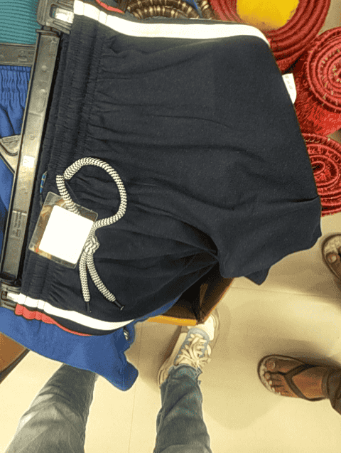 navy blue cotton single jersey shorts & three fourth - 21024394 - Very Small Image - 1