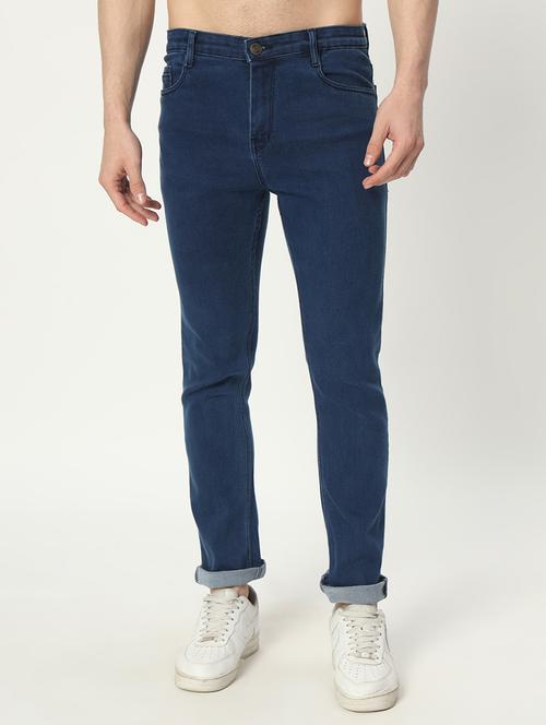 men mid rise plain denim jeans - 21025337 - Very Small Image - 1