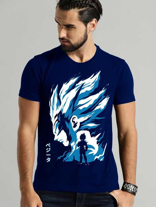 men round neck front print t-shirt - 21030162 - Very Small Image - 1