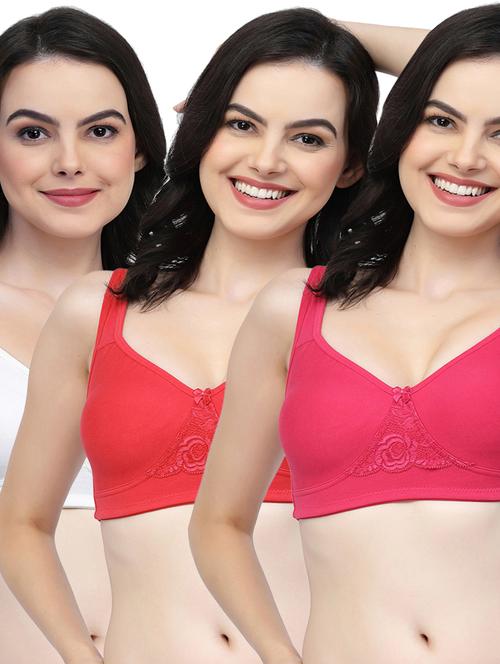 pack of 3 solid bras  - 21031261 - Very Small Image - 1