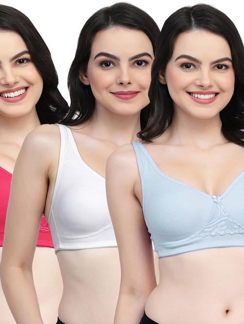 pack of 3 solid bras  - 21031324 - Very Small Image - 1