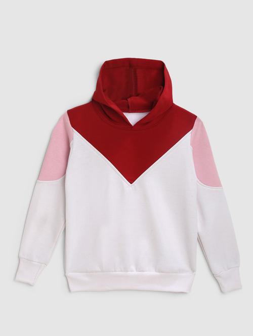 multi colored fleece color block sweatshirt - 21031390 - Very Small Image - 1