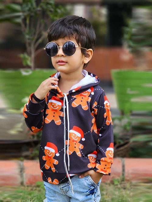 boys printed hooded t-shirt - 21033459 - Very Small Image - 1