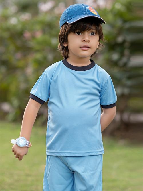 boys solid shorts & t-shirt set  - 21033462 - Very Small Image - 1