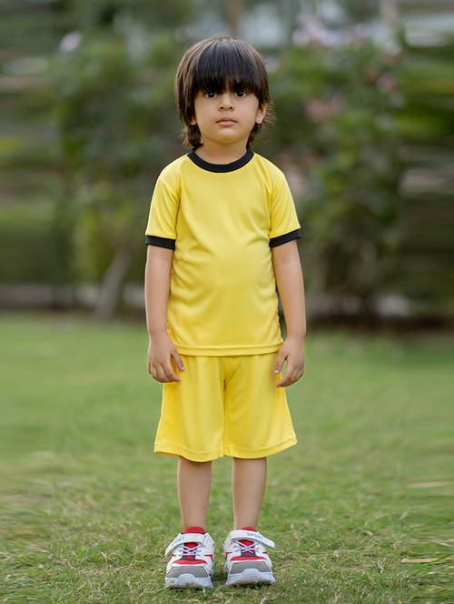 boys solid shorts & t-shirt set  - 21033466 - Very Small Image - 1