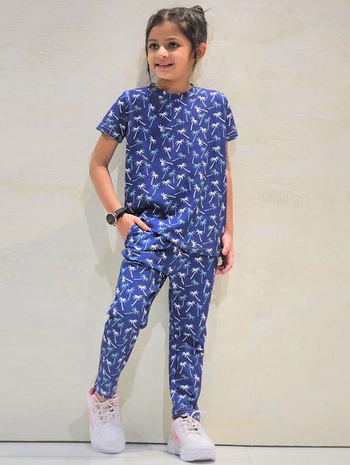 girls printed t-shirt and pajama set - 21033525 - Very Small Image - 1