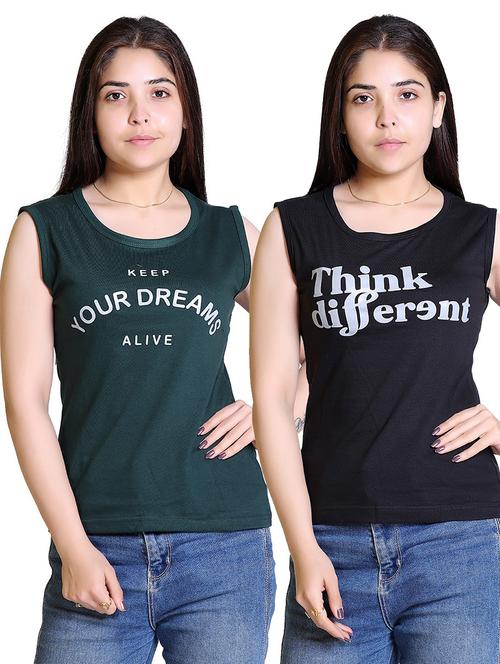 women pack of 2 cotton t-shirt - 21033700 - Very Small Image - 1