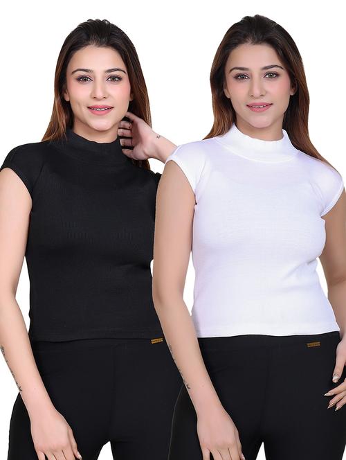 women pack of 2 solid t-shirt - 21033736 - Very Small Image - 1