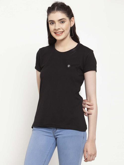 women round neck plain t-shirt - 21034562 - Very Small Image - 1