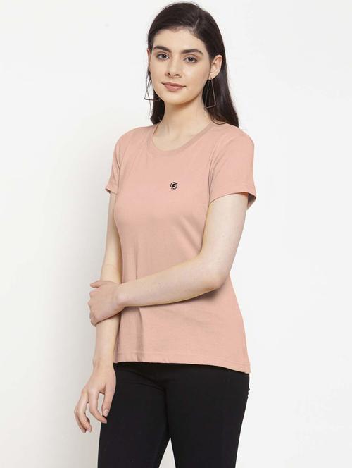 women round neck plain t-shirt - 21034574 - Very Small Image - 1