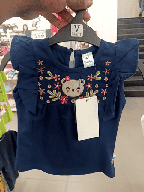 navy blue cotton single jersey tshirt - 21035015 - Very Small Image - 1