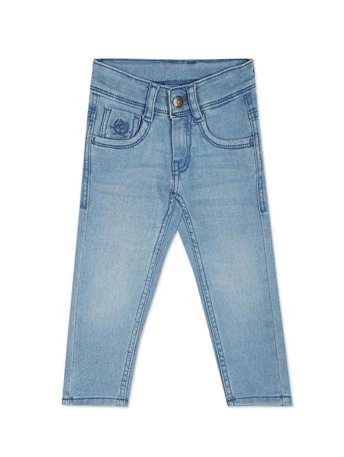 boys mid rise washed jeans - 21050140 - Very Small Image - 1