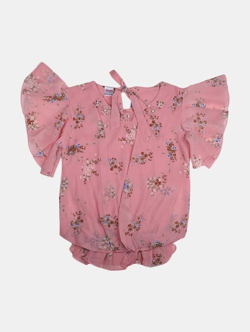 pink printed cotton top - 21051180 - Very Small Image - 1