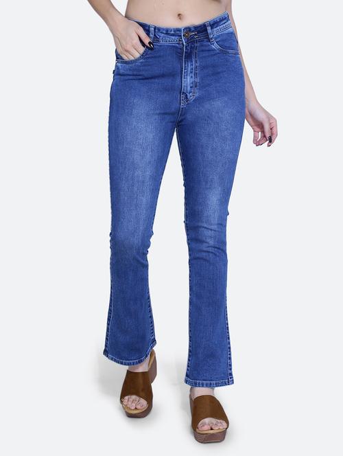 women high rise plain jean - 21052049 - Very Small Image - 1