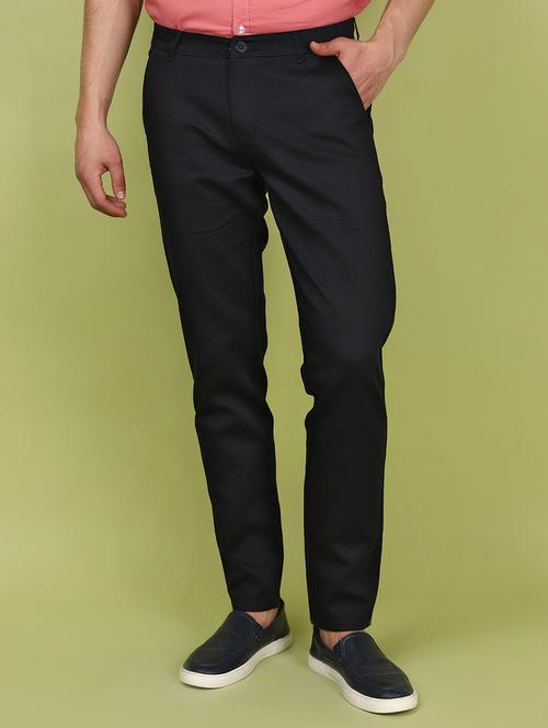 men mid rise solid chinos - 21053701 - Very Small Image - 1