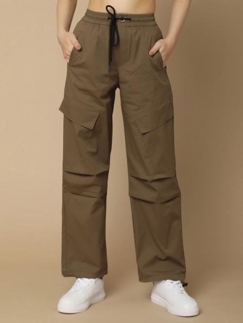 brown cotton trouser - 21056404 - Very Small Image - 1
