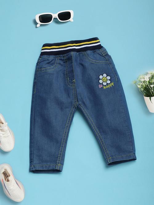 kids dark blue denim detailed jeans - 21058187 - Very Small Image - 1