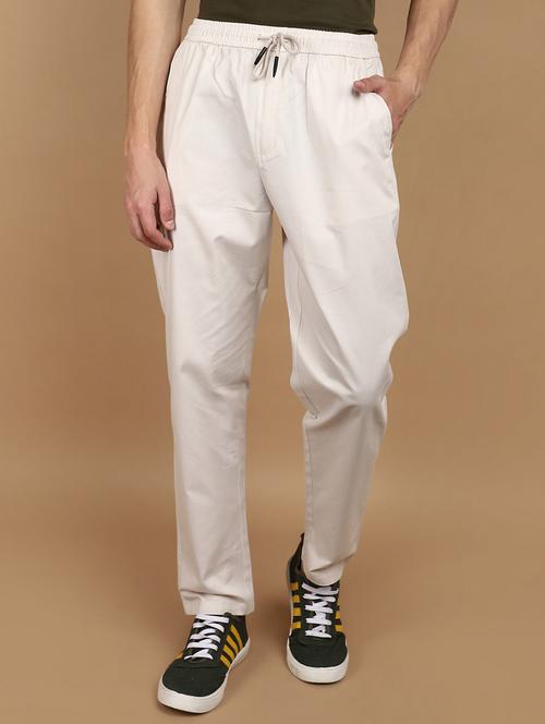 Men Solid Cotton Full Length Track Pant - 21061619 - Very Small Image - 1