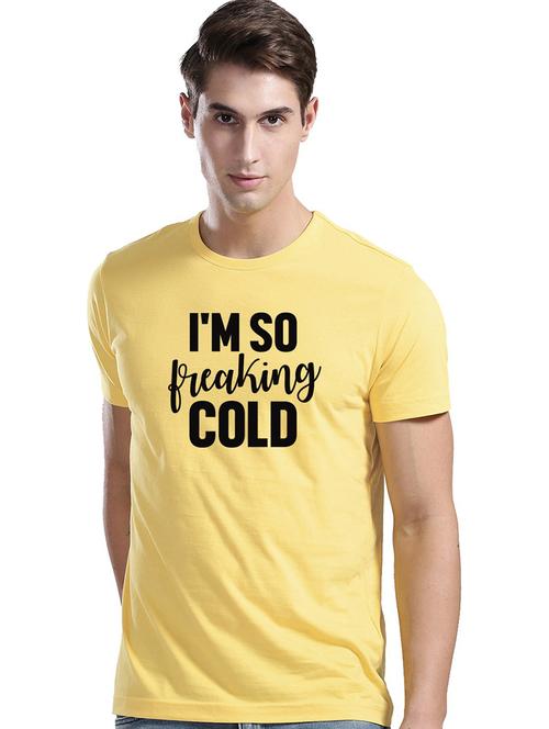 yellow cotton blend  t-shirt - 21064600 - Very Small Image - 1