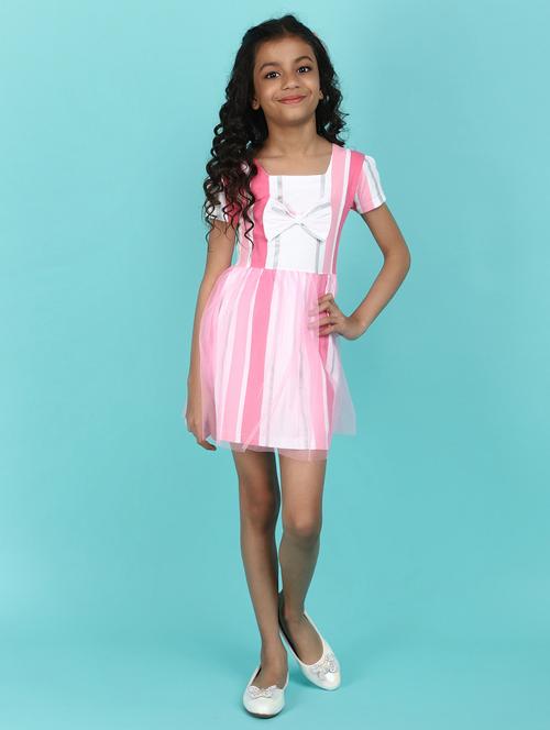 girls white acrylic blend frock - 21067768 - Very Small Image - 1
