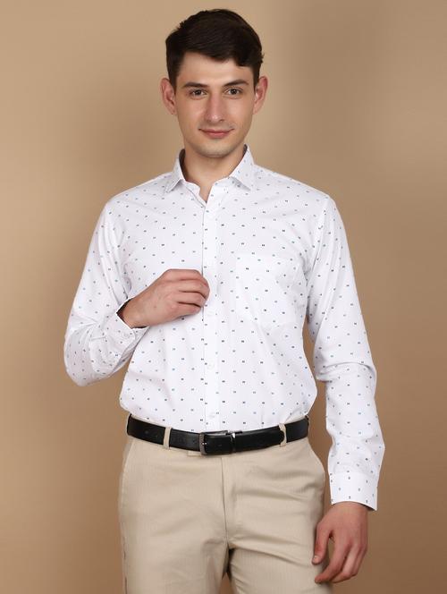 white cotton formal shirt - 21067798 - Very Small Image - 1