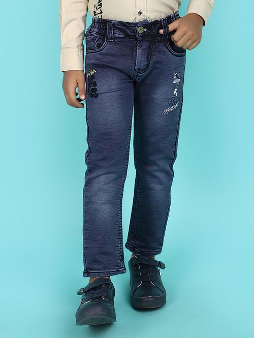 boys blue denim plain jean - 21068202 - Very Small Image - 1