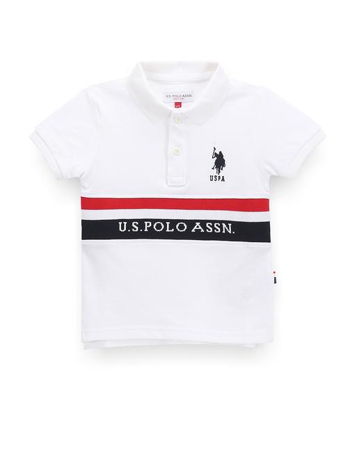 white front taped detailed polo t-shirt - 21068824 - Very Small Image - 1