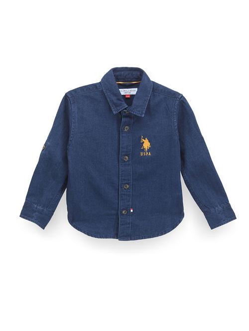 navy blue logo detailed casual shirt - 21068968 - Very Small Image - 1
