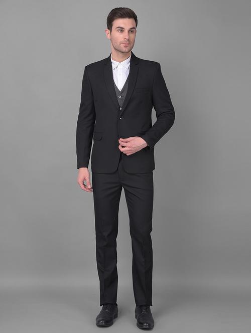 men solid 3-piece suit set - 21069880 - Very Small Image - 1