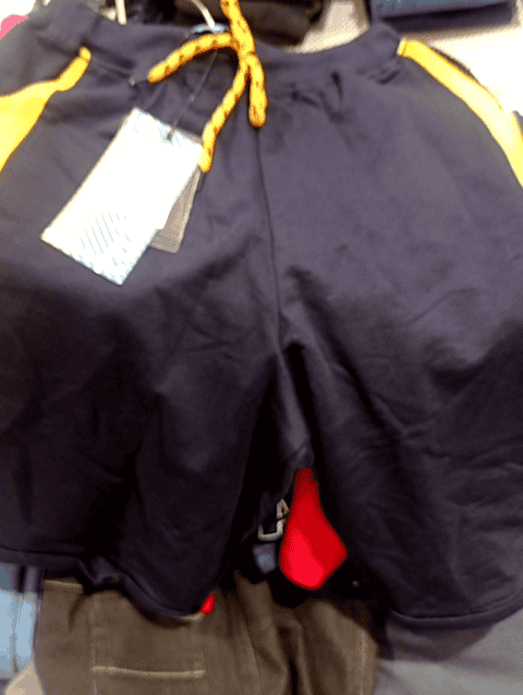 navy blue cotton loop knit shorts & three fourth - 21070414 - Very Small Image - 1