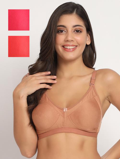 pack of 3 solid t-shirt bra - 21070987 - Very Small Image - 1