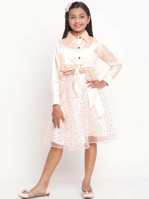 peach solids skirt top - 21072300 - Very Small Image - 1
