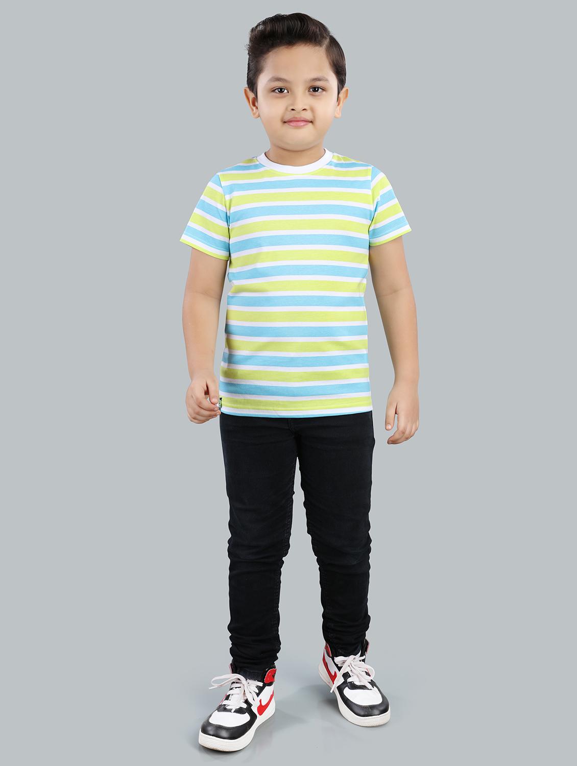 boys striped short sleeve t-shirt - 21073217 - Zoom Image - 3