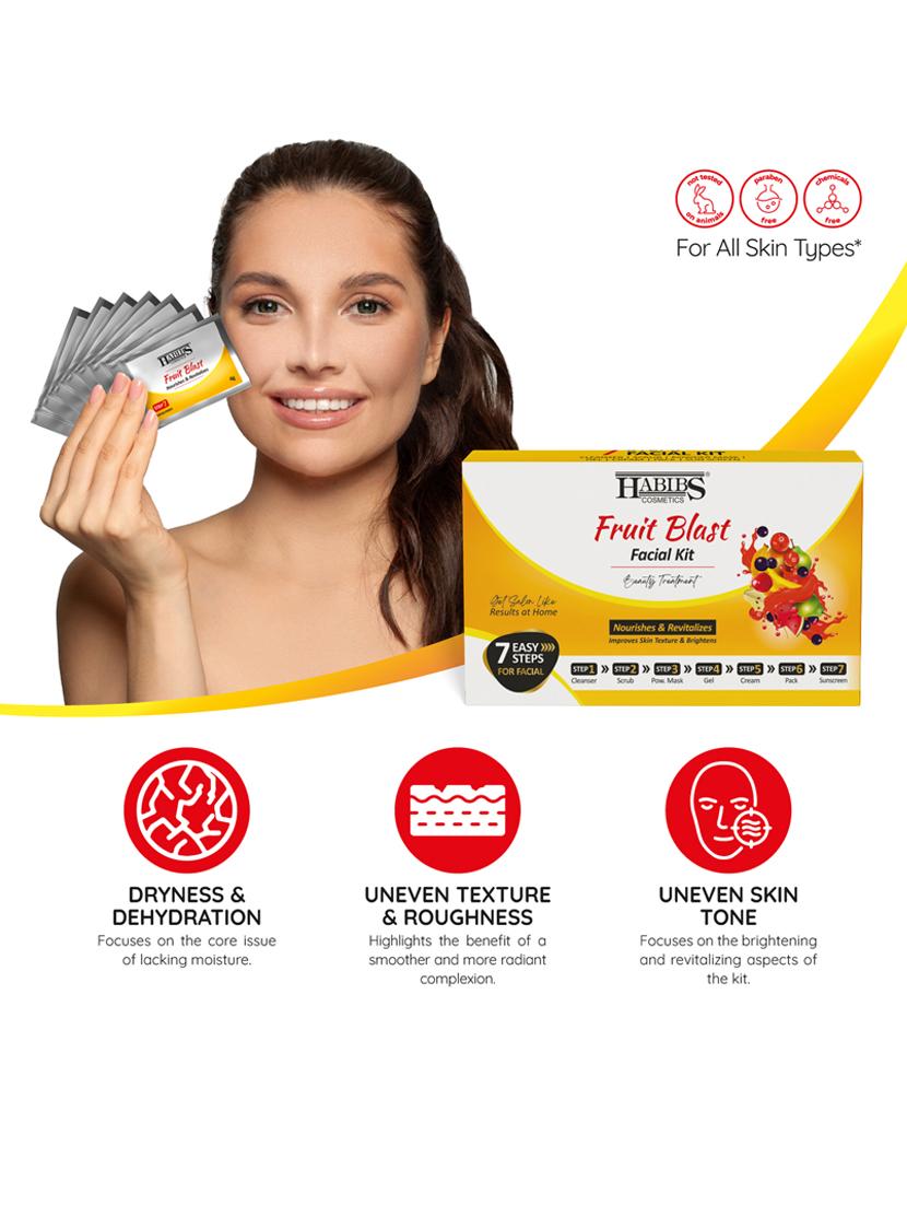 habibs fruit blast facial kit for nourishes & revitalizes improves skin texture & brightens 7 easy step - 21073362 - Zoom Image - 4