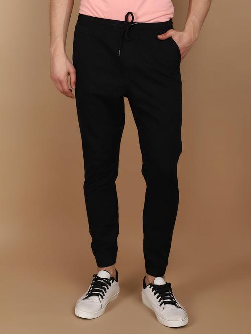 men solid mid rise jogger - 21073947 - Very Small Image - 1