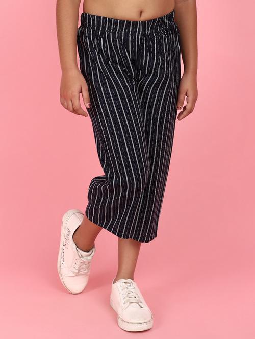 navy blue acrylic blend casual trouser - 21092726 - Very Small Image - 1