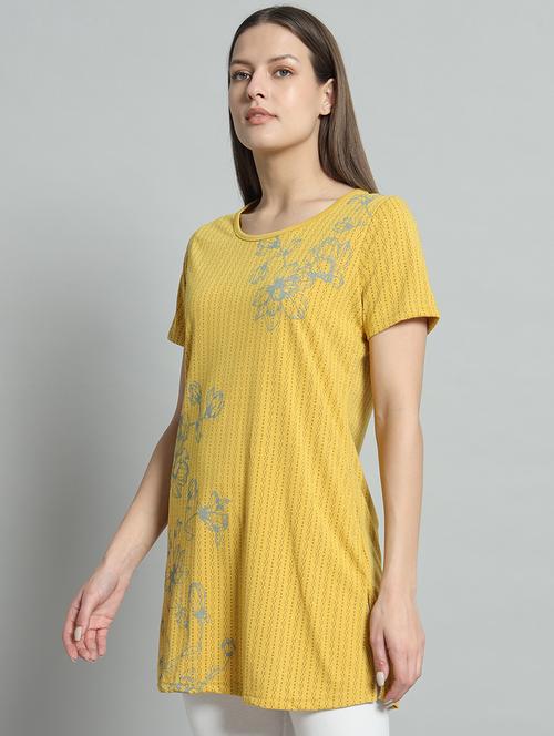 women round neck printed tee - 21093632 - Very Small Image - 1