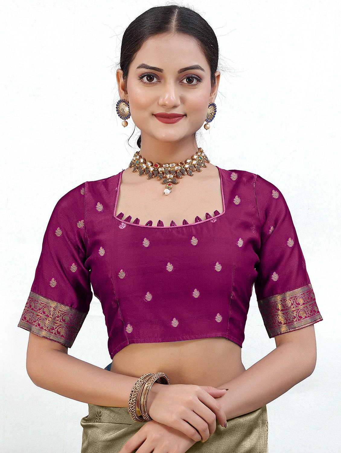 women self design bordered saree with blouse - 21093680 - Zoom Image - 2