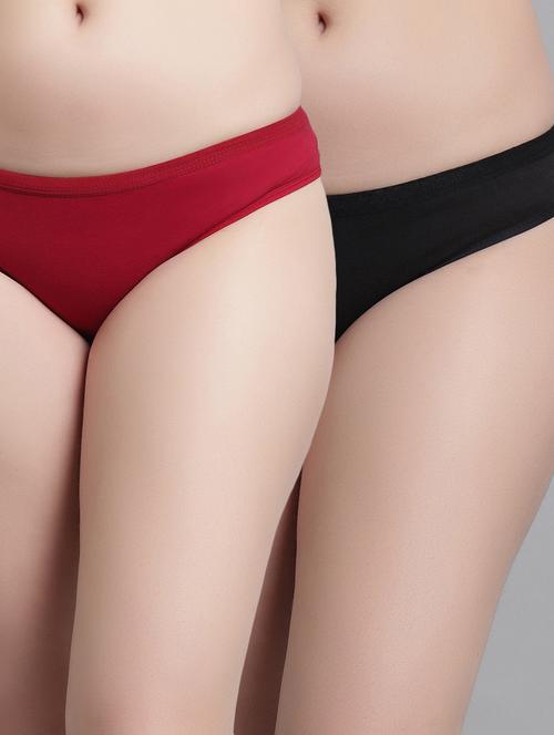 pack of 2 solid hipster panties - 21101418 - Very Small Image - 1