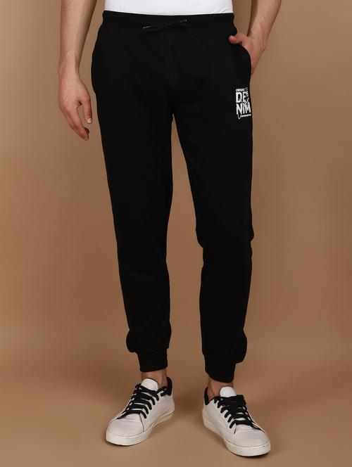 black cotton full length jogger - 21102676 - Very Small Image - 1
