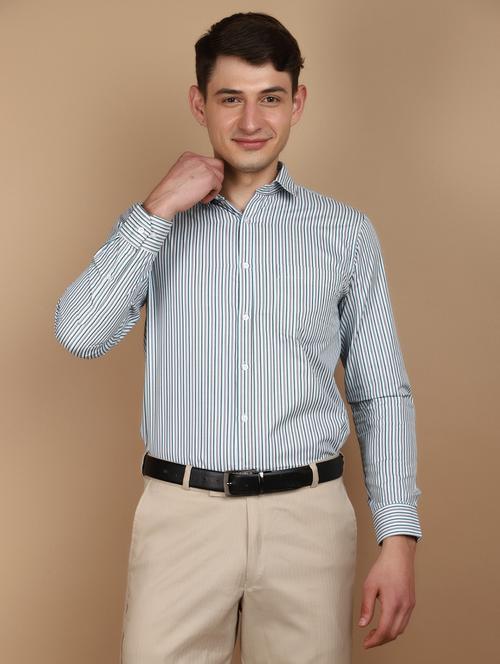 men striped formal shirt - 21102689 - Very Small Image - 1